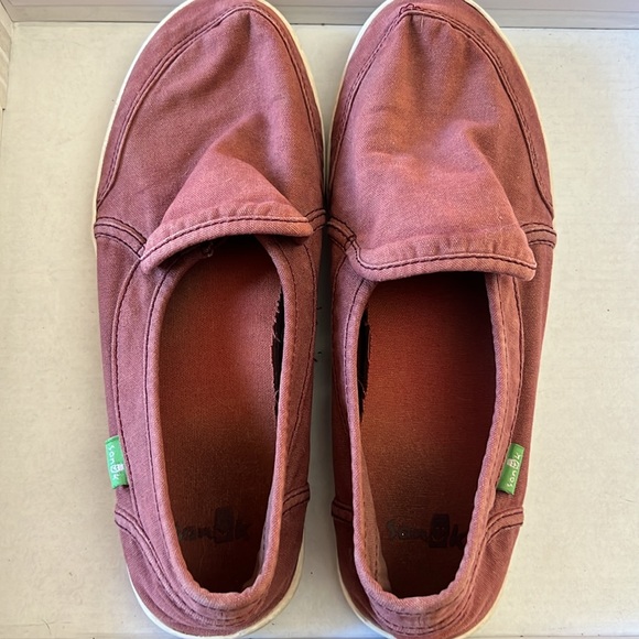 Sanuk Heather Rose Pair O DICE slip on flats! 7 - Picture 4 of 6